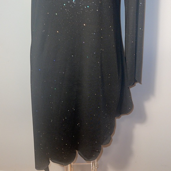 CBR NWT One shoulder Black Glitter dress. Small. - Picture 3 of 14